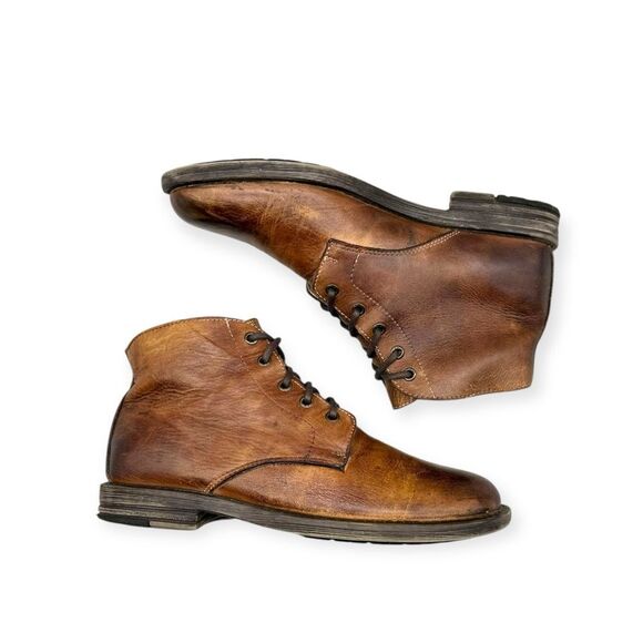 Men's Bed Stu Bradley Rustic Brown Leather Oxford Mid Boots Sz: 8.5 - Picture 6 of 12